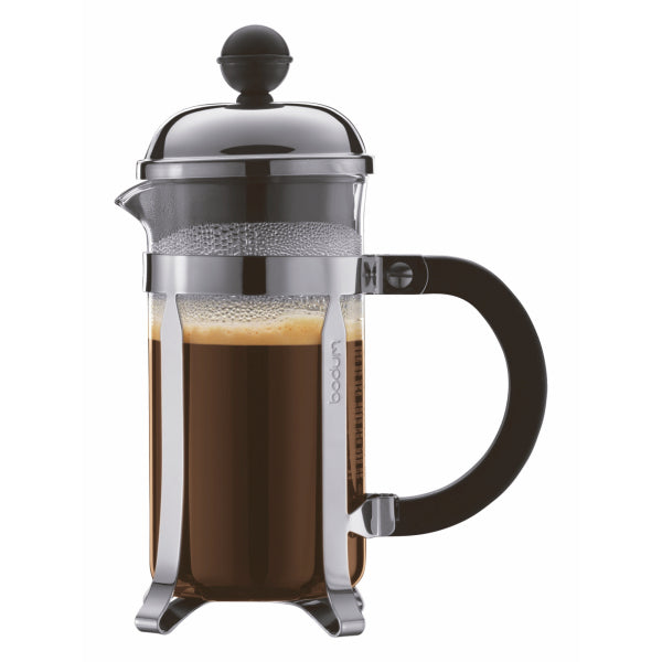 Bodum Chambord 3 cup cafetière, glass and chrome