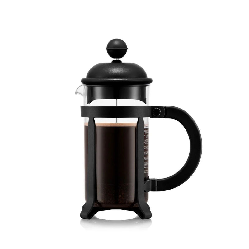 BODUM JAVA FRENCH PRESS COFFEE MAKER, 3 CUP, 0.35 L, 12 OZ - BLACK
