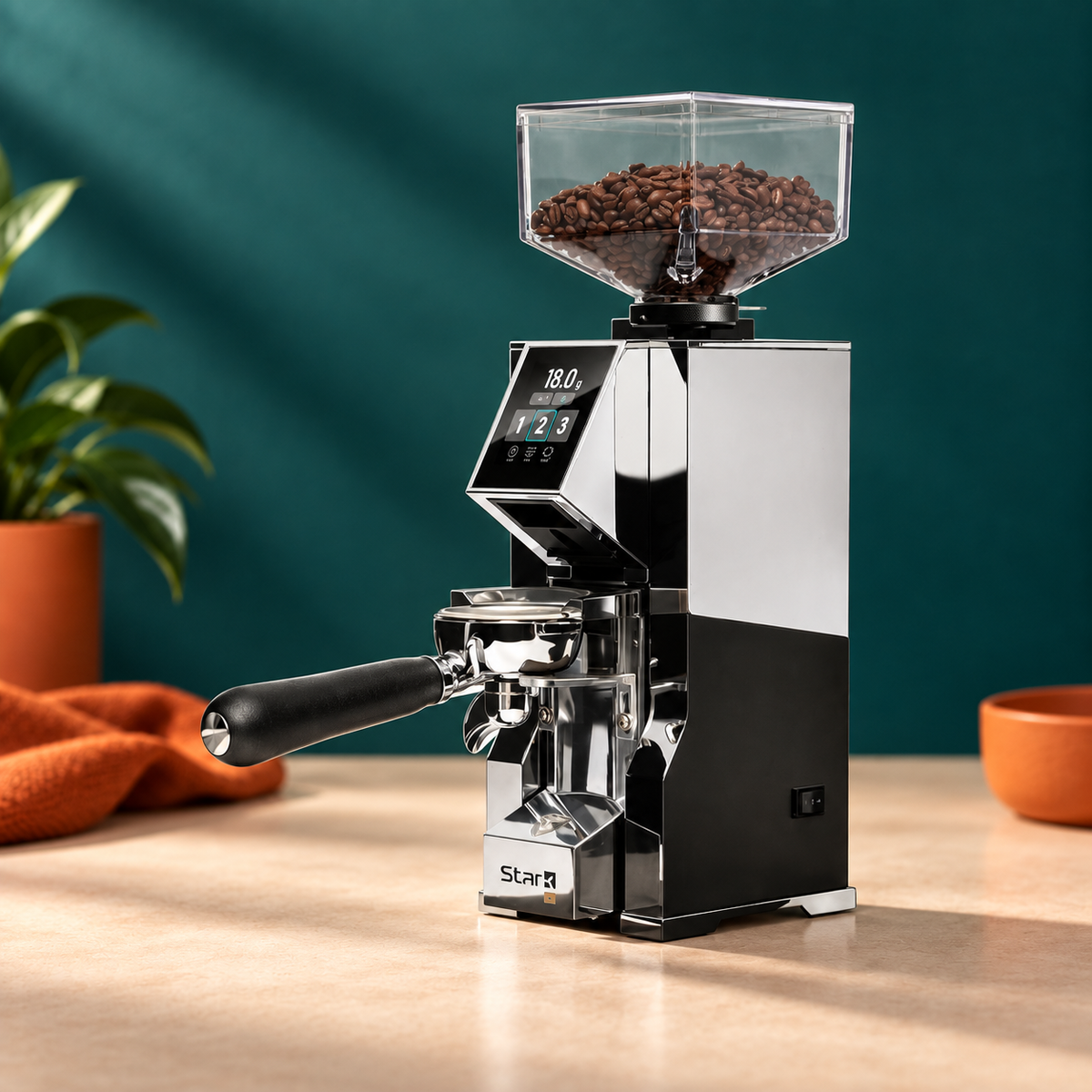 EUREKA ORO MIGNON STARK W 65 COFFEE GRINDER - CHROME