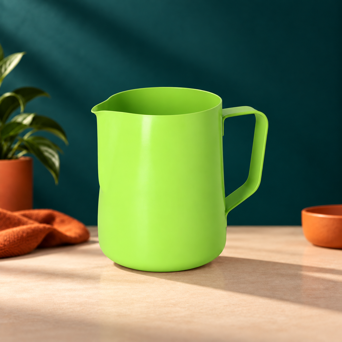 JAGUAR TEFLON MILK FOAMING JUG - 0.6 LITRE GREEN