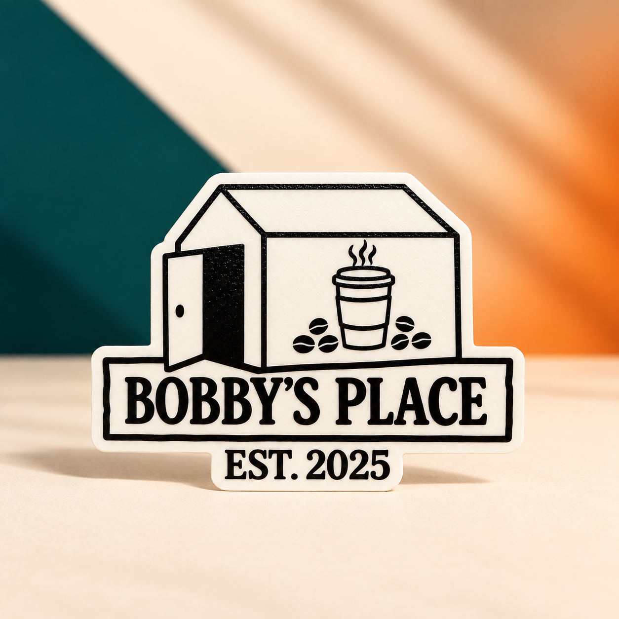 Bobby's Place Glow in the Dark Sticker